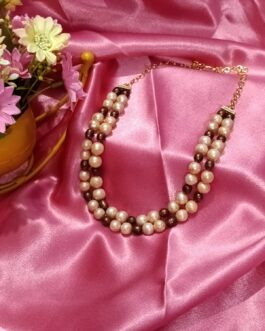 Dual Color Double Layer Freshwater Pearl Necklace